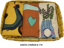 SET 3 PAÑOS ESTAMPADOS